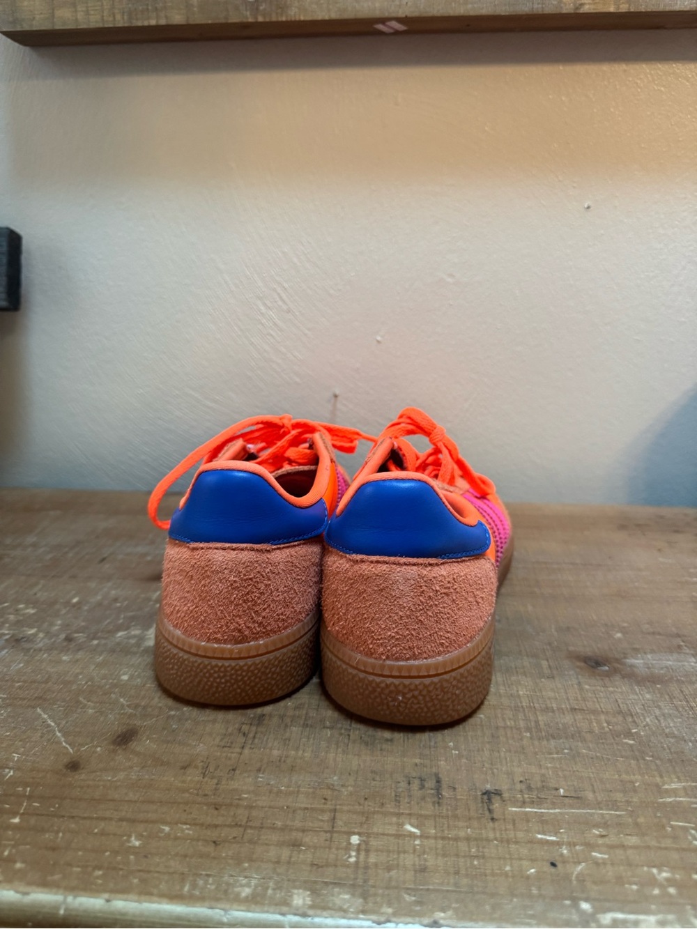 adidas Women's Orange & Pink Spezial Low-Top Sneakers - Picture 3 of 3